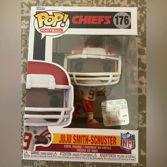 Funko Pop NFL KC Chiefs Ju Ju Smith-Schuster Away Jersey Number 176 - Picture 1 of 8
